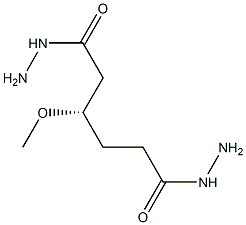 [S,(-)]-3-Methoxyhexanedioic acid dihydrazide 구조식 이미지