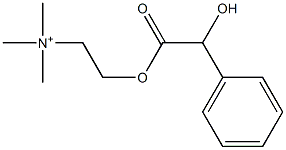 (-)-Trimethyl[2-[[hydroxy(phenyl)acetyl]oxy]ethyl]aminium 구조식 이미지