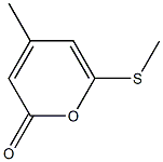 4-Methyl-6-(methylthio)-2-pyrone 구조식 이미지