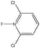 1-Fluoro-2,6-dichloropyridinium Structure