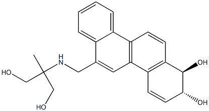 2-[[[(1R,2R)-1,2-Dihydroxy-1,2-dihydrochrysen]-6-ylmethyl]amino]-2-methyl-1,3-propanediol 구조식 이미지