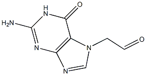 2-Amino-6-oxo-1,6-dihydro-7H-purine-7-acetaldehyde 구조식 이미지