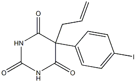 5-Allyl-5-(p-iodophenyl)-2,4,6(1H,3H,5H)-pyrimidinetrione 구조식 이미지
