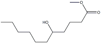 5-Hydroxyundecanoic acid methyl ester 구조식 이미지