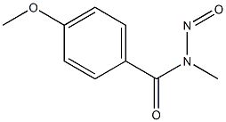 N-Nitroso-N-methyl-4-methoxybenzamide 구조식 이미지