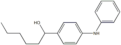 4-(1-Hydroxyhexyl)phenylphenylamine Structure