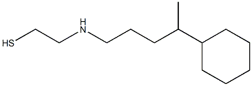 2-[(4-Cyclohexylpentyl)amino]ethanethiol 구조식 이미지