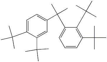 2-(2,3-Di-tert-butylphenyl)-2-(3,4-di-tert-butylphenyl)propane 구조식 이미지