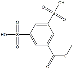 5-Methoxycarbonyl-1,3-benzenedisulfonic acid 구조식 이미지