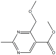 2-Methyl-4-methoxymethylpyrimidine-5-carboxylic acid methyl ester Structure