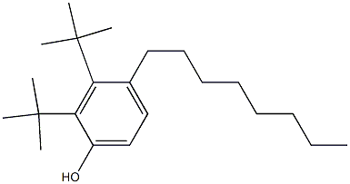 2,3-Di-tert-butyl-4-octylphenol 구조식 이미지