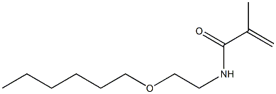 N-(2-Hexyloxyethyl)methacrylamide 구조식 이미지