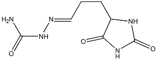 5-(3-Semicarbazonopropyl)-2,4-imidazolidinedione Structure