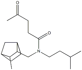 N-Isopentyl-N-[(3-methyl-2-norbornyl)methyl]-4-oxovaleramide Structure