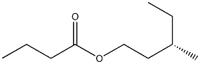 [S,(+)]-3-Methyl-1-pentanol butyrate 구조식 이미지