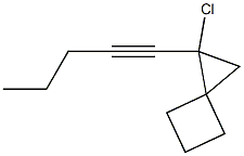1-(1-Pentynyl)-1-chlorospiro[2.3]hexane Structure