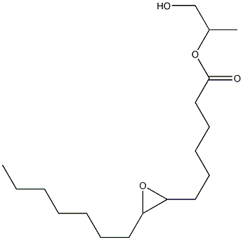 7,8-Epoxypentadecanoic acid 2-hydroxy-1-methylethyl ester Structure