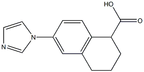 6-(1H-Imidazol-1-yl)tetralin-1-carboxylic acid Structure