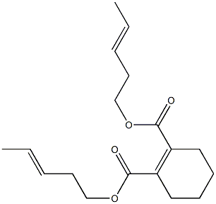 1-Cyclohexene-1,2-dicarboxylic acid bis(3-pentenyl) ester 구조식 이미지