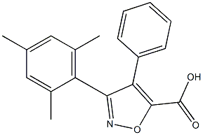 3-(2,4,6-Trimethylphenyl)-4-phenylisoxazole-5-carboxylic acid Structure