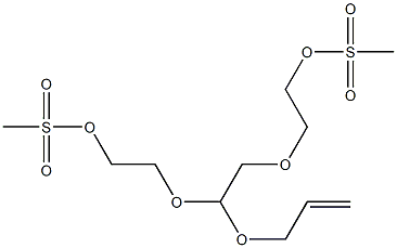 4-(2-Propenyloxy)-3,6-dioxaoctane-1,8-diol dimethanesulfonate Structure