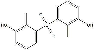 Bis[hydroxy(methyl)phenyl]sulfone Structure