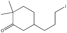 5-(3-Iodopropyl)-2,2-dimethylcyclohexan-1-one Structure