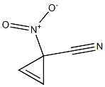 1-Nitro-2-cyclopropene-1-carbonitrile Structure