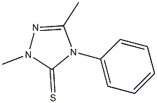 1,3-Dimethyl-4-phenyl-1H-1,2,4-triazole-5(4H)-thione 구조식 이미지