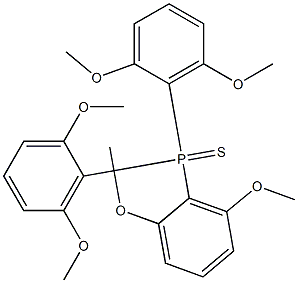 Tris(2,6-dimethoxyphenyl)phosphine sulfide 구조식 이미지