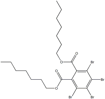 Tetrabromophthalic acid diheptyl ester Structure