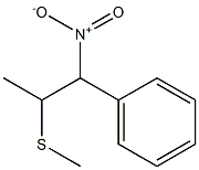 2-(Methylthio)-1-nitro-1-phenylpropane 구조식 이미지