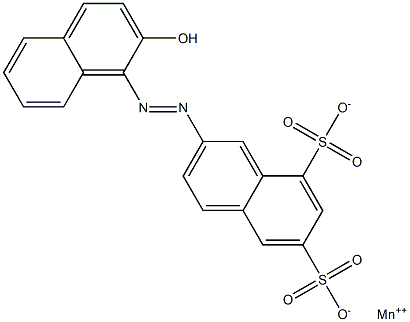 2-[(2-Hydroxy-1-naphtyl)azo]-6,8-naphthalenedisulfonic acid manganese(II) salt Structure