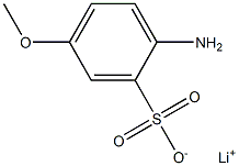 2-Amino-5-methoxybenzenesulfonic acid lithium salt Structure