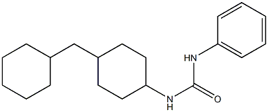 1-[4-(Cyclohexylmethyl)cyclohexyl]-3-phenylurea 구조식 이미지