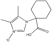 1-[(4,5-Dimethyl-1H-imidazole 3-oxide)-1-yl]cyclohexane-1-carboxylic acid 구조식 이미지