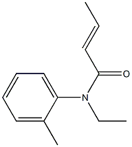 N-Ethyl-N-crotonoyl-2-toluidine 구조식 이미지