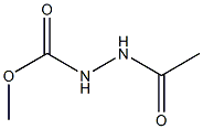 2-Acetylhydrazinecarboxylic acid methyl ester 구조식 이미지