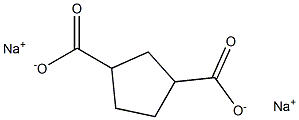 1,3-Cyclopentanedicarboxylic acid disodium salt 구조식 이미지