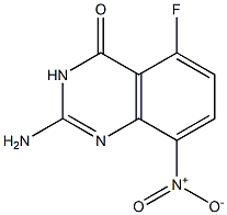 5-Fluoro-8-nitro-2-aminoquinazolin-4(3H)-one 구조식 이미지