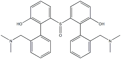 [2-(Dimethylaminomethyl)phenyl](3-hydroxyphenyl) sulfoxide 구조식 이미지