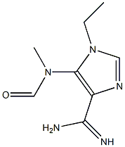 1-Ethyl-5-[formyl(methyl)amino]-1H-imidazole-4-carboxamidine Structure