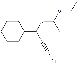 3-(1-Ethoxyethoxy)-3-cyclohexyl-1-propynyllithium 구조식 이미지