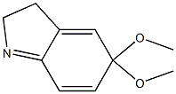 3,5-Dihydro-5,5-dimethoxy-2H-indole 구조식 이미지