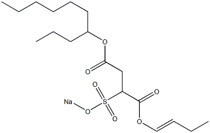 2-(Sodiosulfo)succinic acid 4-decyl 1-(1-butenyl) ester Structure
