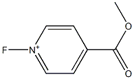 1-Fluoro-4-(methoxycarbonyl)pyridinium 구조식 이미지