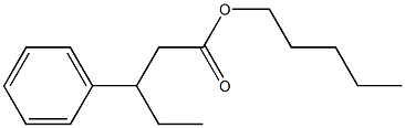 3-Phenylpentanoic acid pentyl ester Structure