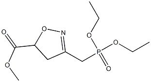 (5-Methoxycarbonyl-2-isoxazolin-3-yl)methylphosphonic acid diethyl ester 구조식 이미지