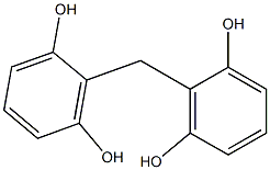2,2'-Methylenebis(1,3-benzenediol) 구조식 이미지