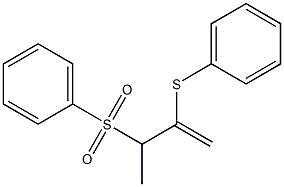 2-Phenylthio-3-phenylsulfonyl-1-butene 구조식 이미지